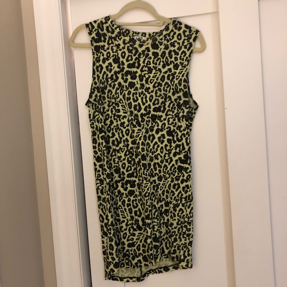 LNA leopard tank dress